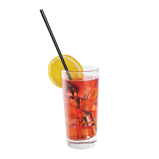 AmerCareRoyal Take-Out/Dine-In/Disposable Beverage Supplies/Straws 10.25" Jumbo Black Paper Wrapped Straws, Case of 2,000