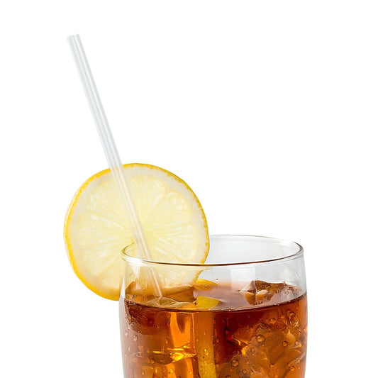 AmerCareRoyal Take-Out/Dine-In/Disposable Beverage Supplies/Straws 10.25" Jumbo Clear Paper Wrapped Straws, Case of 2,000