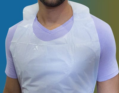 AmerCareRoyal Janitorial, Safety & Industrial/Protective Wear/Aprons 28" x 46" Poly White Heavy Weight Aprons, Case of 500