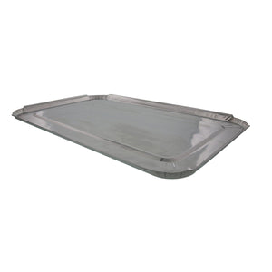 AmerCareRoyal Take-Out/Dine-In/Take Out Packaging/Carryout Containers and Trays Foil Lid For Full Size Steam Foil Pans, Case of 50