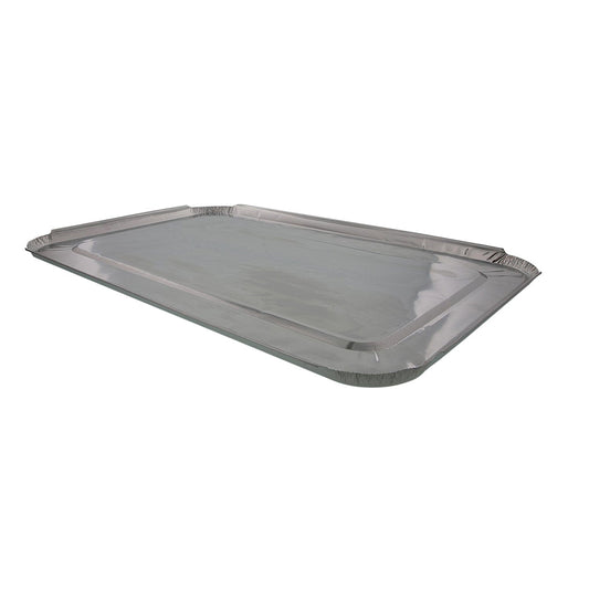AmerCareRoyal Take-Out/Dine-In/Take Out Packaging/Carryout Containers and Trays Foil Lid For Full Size Steam Foil Pans, Case of 50
