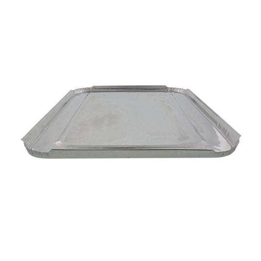 AmerCareRoyal Take-Out/Dine-In/Take Out Packaging/Carryout Containers and Trays Foil Lid For Full Size Steam Foil Pans, Case of 50