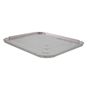 AmerCareRoyal Take-Out/Dine-In/Take Out Packaging/Carryout Containers and Trays Foil Lid For Half Steam Foil Pans, Case of 100