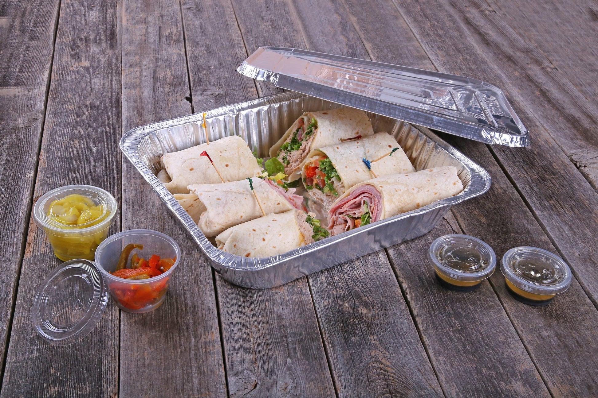 AmerCareRoyal Take-Out/Dine-In/Take Out Packaging/Carryout Containers and Trays Foil Lid For Half Steam Foil Pans, Case of 100