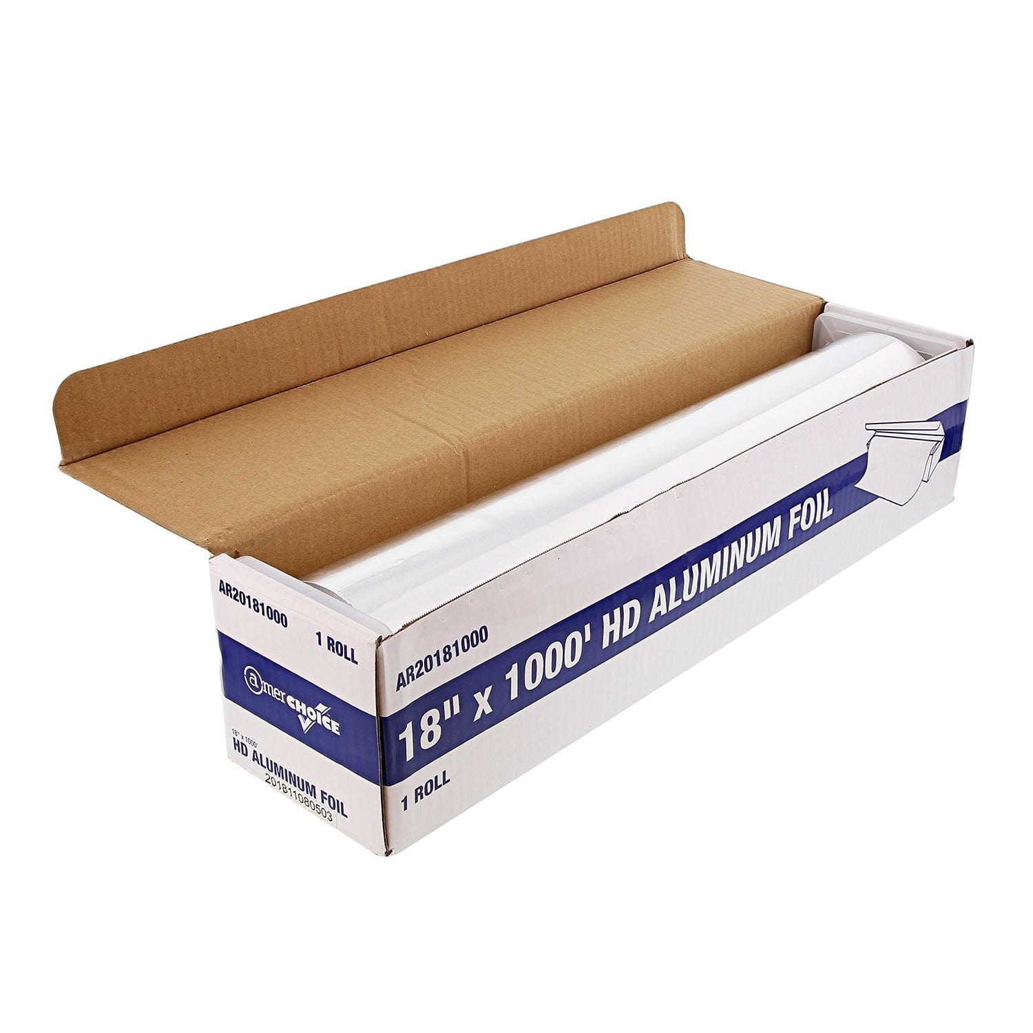 AmerCareRoyal Take-Out/Dine-In/Food Wraps and Papers 18" x 1000' HD 20 Aluminum Roll, Case of 1