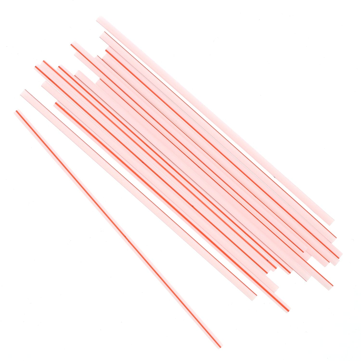 CiboWares.com Take-Out/Dine-In/Disposable Beverage Supplies/Sip Straws and Stirrers 5" White with Red Stripe Sip Straws, 1,000 & 10,000