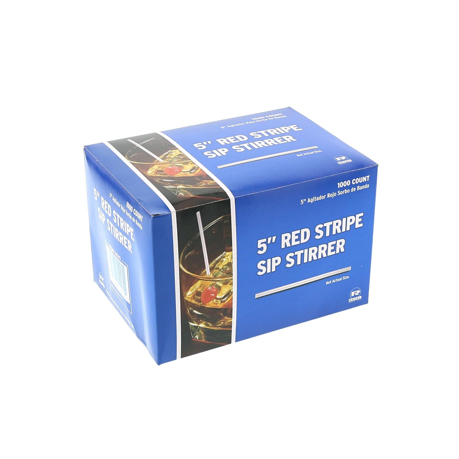 CiboWares.com Take-Out/Dine-In/Disposable Beverage Supplies/Sip Straws and Stirrers 5" White with Red Stripe Sip Straws, 1,000 & 10,000