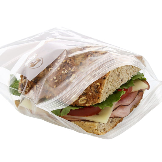 CiboWares.com Take-Out/Dine-In/Disposable Bags/Zip Bags 6.5" x 6" Double Zipper Sandwich Bags, Pack of 500