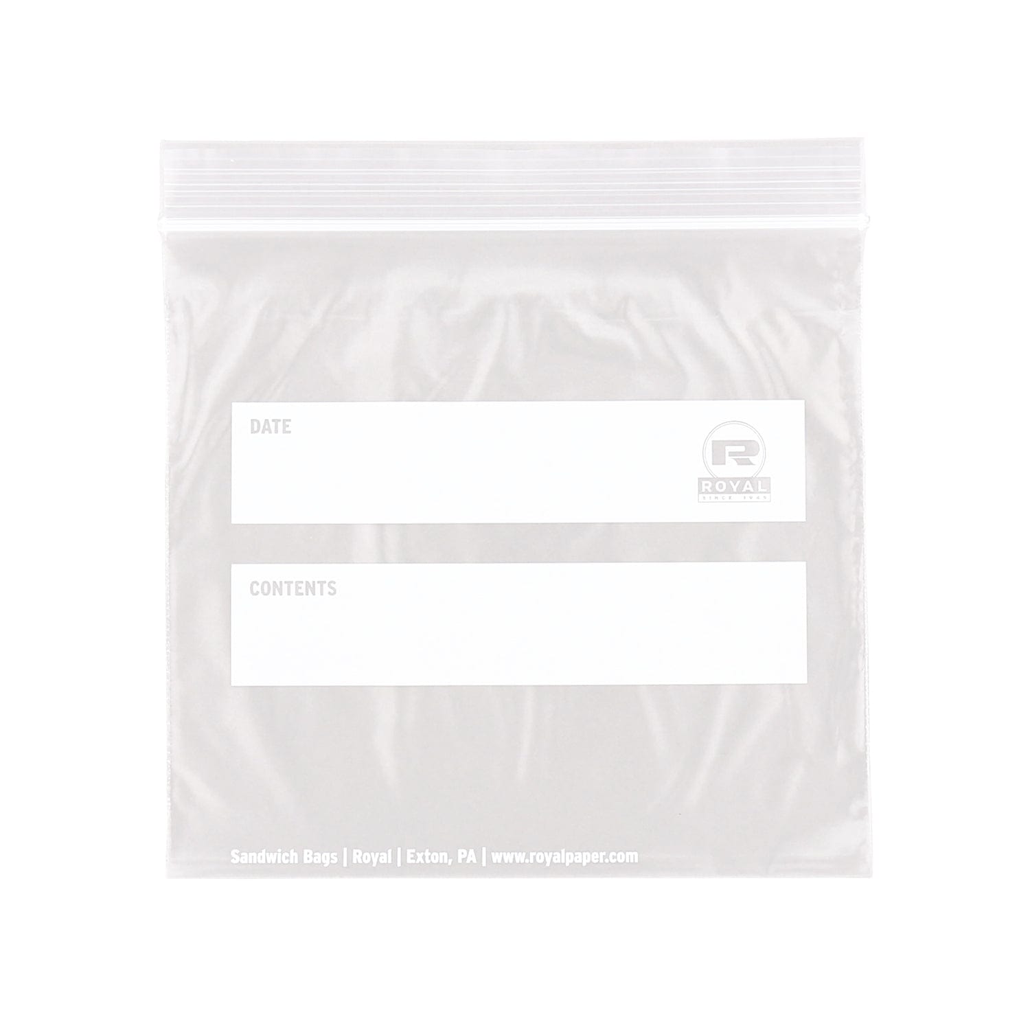 CiboWares.com Take-Out/Dine-In/Disposable Bags/Zip Bags 6.5" x 6" Double Zipper Sandwich Bags, Pack of 500