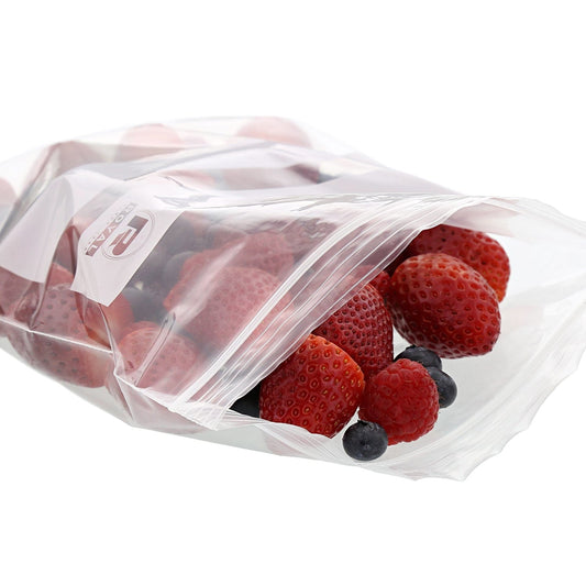 CiboWares.com Take-Out/Dine-In/Disposable Bags/Zip Bags 7" x 8" Double Zipper Quart Bags, Pack of 500