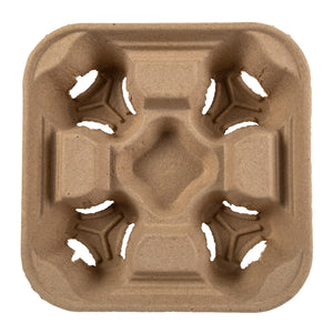 CiboWares.com Take-Out/Dine-In/Take Out Packaging/Carryout Containers and Trays 8 to 32 oz. 4 Cup Carriers, Case of 300