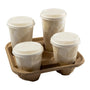 CiboWares.com Take-Out/Dine-In/Take Out Packaging/Carryout Containers and Trays 8 to 32 oz. 4 Cup Carriers, Case of 300