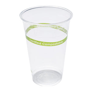 CiboWares.com Take-Out/Dine-In/Disposable Beverage Supplies 20 oz. Clear PLA Compostable Cups, Case of 1,000