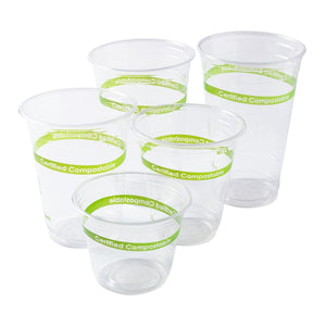 CiboWares.com Take-Out/Dine-In/Disposable Beverage Supplies 24 oz. Clear PLA Compostable Cups, Case of 600