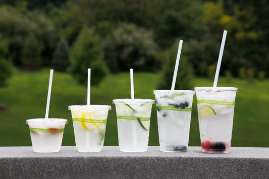 CiboWares.com Take-Out/Dine-In/Disposable Beverage Supplies 20 oz. Clear PLA Compostable Cups, Case of 1,000