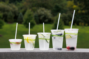 CiboWares.com Take-Out/Dine-In/Disposable Beverage Supplies 9 oz. Squat PLA Cups, Case of 1,000
