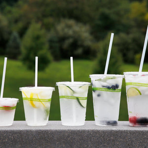 CiboWares.com Take-Out/Dine-In/Disposable Beverage Supplies 12 oz. Clear PLA Compostable Cups, Case of 1,000