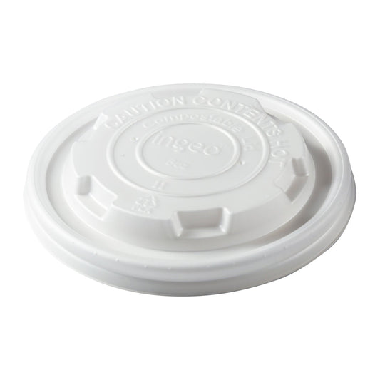 CiboWares.com Take-Out/Dine-In/Take Out Containers/Paper Food Cups 8 oz. Food Container Lids, Case of 1,000