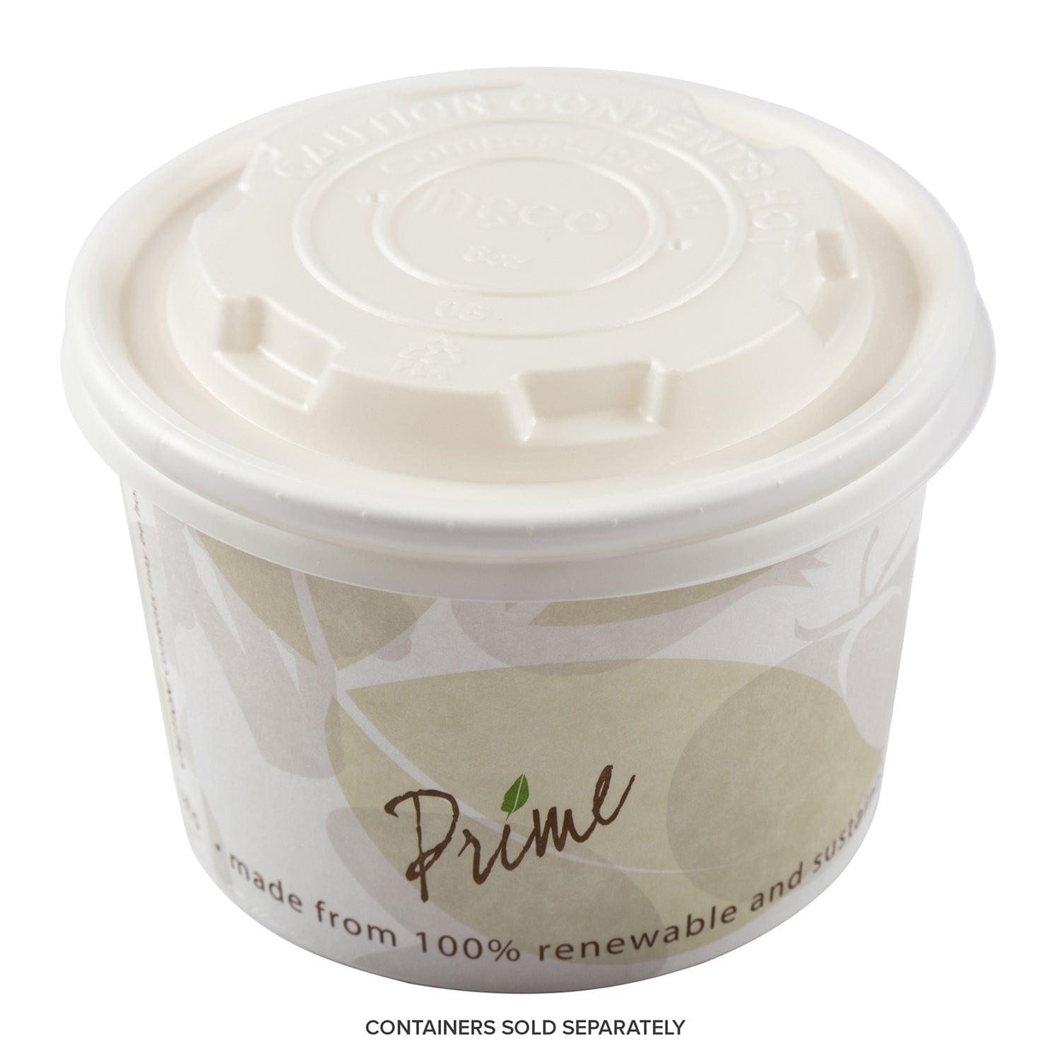 CiboWares.com Take-Out/Dine-In/Take Out Containers/Paper Food Cups 8 oz. Food Container Lids, Case of 1,000
