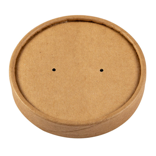CiboWares.com Samples CL812N - 8/12 oz. Kraft Vented Paper Food Container Lids Sample, for Customer Service Use Only