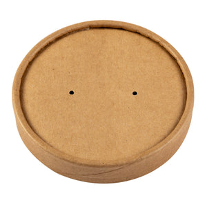 CiboWares.com Samples CL812N - 8/12 oz. Kraft Vented Paper Food Container Lids Sample, for Customer Service Use Only