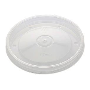 CiboWares.com Take-Out/Dine-In/Take Out Packaging/Food Containers and Lids Case of 500 8/12 oz. Clear Vented Plastic Food Container Lids, 25 & 500