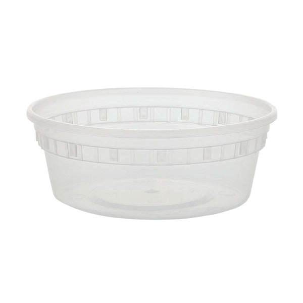 AmerCareRoyal Take-Out/Dine-In/Take Out Containers/Microwavable Containers 8 oz. Clear Bulk Deli Containers, Case of 480 (No Lids)