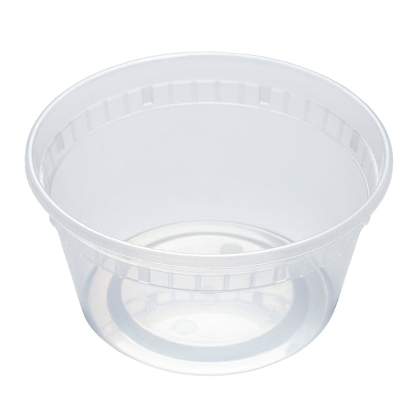 AmerCareRoyal Take-Out/Dine-In/Take Out Containers/Microwavable Containers 12 oz. Clear Bulk Deli Containers, Case of 480 (No Lids)