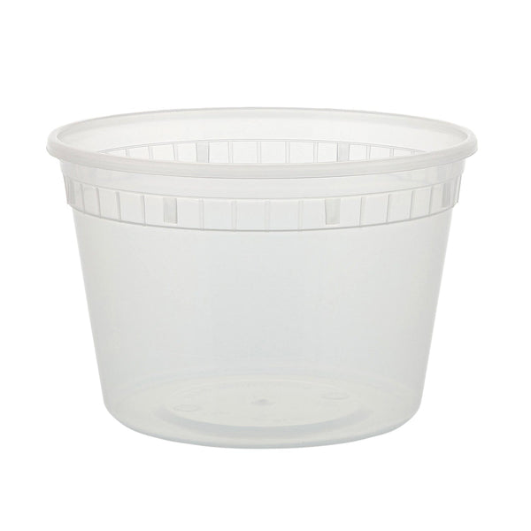 AmerCareRoyal Take-Out/Dine-In/Take Out Containers/Microwavable Containers 16 oz. Clear Bulk Deli Containers, Case of 480 (No Lids)