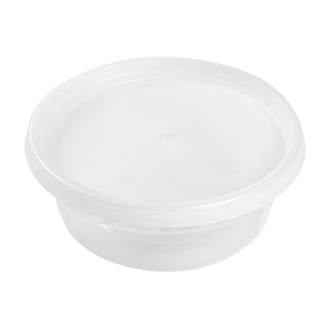 OctaView® Supreme 6 Black Plastic Hinged To-Go Containers