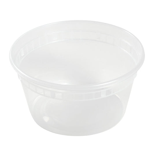 AmerCareRoyal Take-Out/Dine-In/Take Out Containers/Deli Containers 12 oz. Clear Deli Containers and Lids, Case of 240