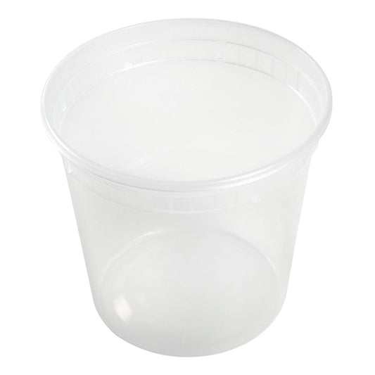 AmerCareRoyal Take-Out/Dine-In/Take Out Containers/Deli Containers 24 oz. Clear Deli Containers and Lids, Case of 240