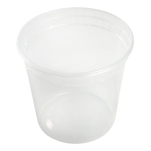 AmerCareRoyal Take-Out/Dine-In/Take Out Containers/Deli Containers 24 oz. Clear Deli Containers and Lids, Case of 240