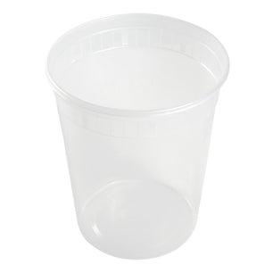 AmerCareRoyal Take-Out/Dine-In/Take Out Containers/Deli Containers 32 oz. Clear Deli Containers and Lids, Case of 240