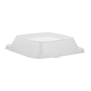 CiboWares.com Take-Out/Dine-In/Disposable Tableware/Disposable Bowls Clear Lid for 24-32-40 oz. Square Tan Bowls, Case of 300