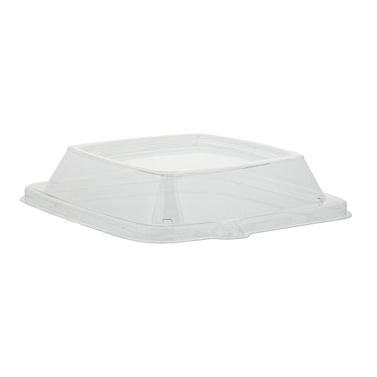 CiboWares.com Take-Out/Dine-In/Disposable Tableware/Disposable Bowls Clear Lid for 24-32-40 oz. Square Tan Bowls, Case of 300