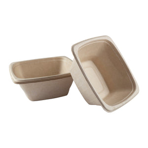 CiboWares.com Take-Out/Dine-In/Disposable Tableware/Disposable Bowls 32 oz. Square Tan Bowls, Case of 300