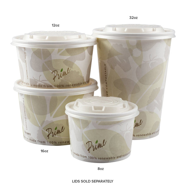 CiboWares.com Take-Out/Dine-In/Take Out Containers/Paper Food Cups 12 oz. Food Containers, Case of 500
