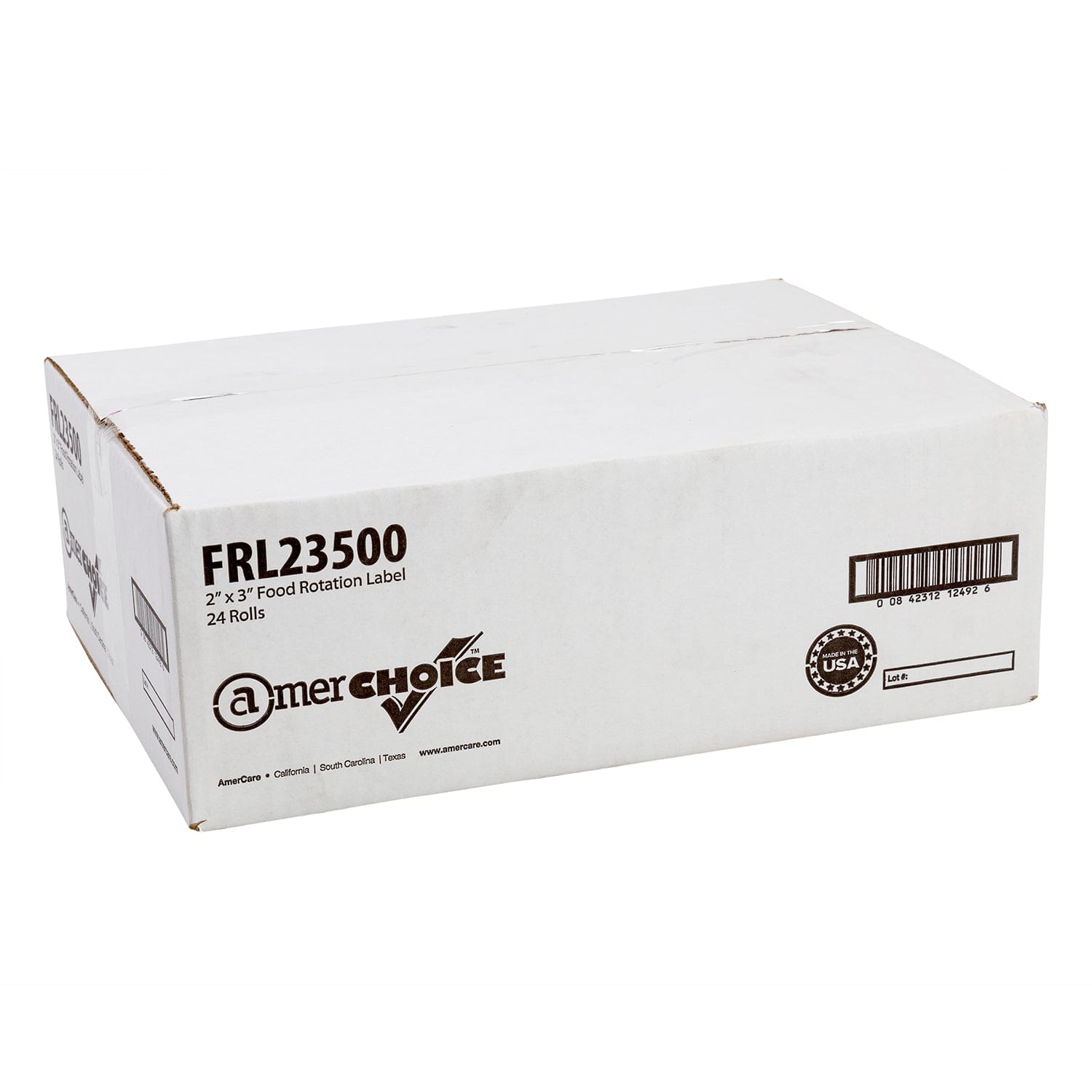 AmerCareRoyal Back of the House/Labels and Dispensers 2" x 3" Food Rotation Labels, Case of 12,000