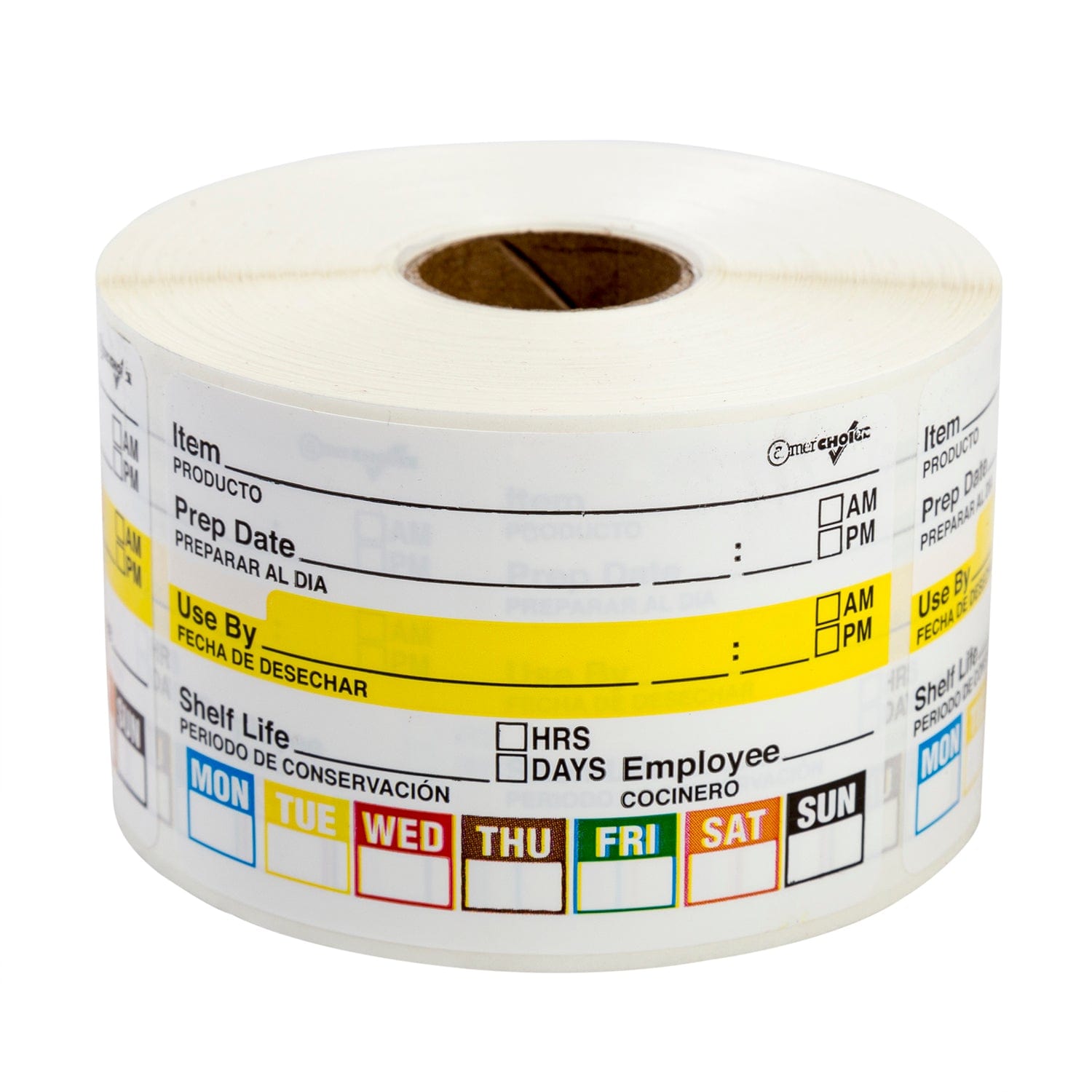 AmerCareRoyal Back of the House/Labels and Dispensers 2" x 3" Food Rotation Labels, Case of 12,000