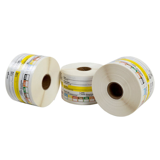 AmerCareRoyal Back of the House/Labels and Dispensers 2" x 3" Food Rotation Labels, Case of 12,000