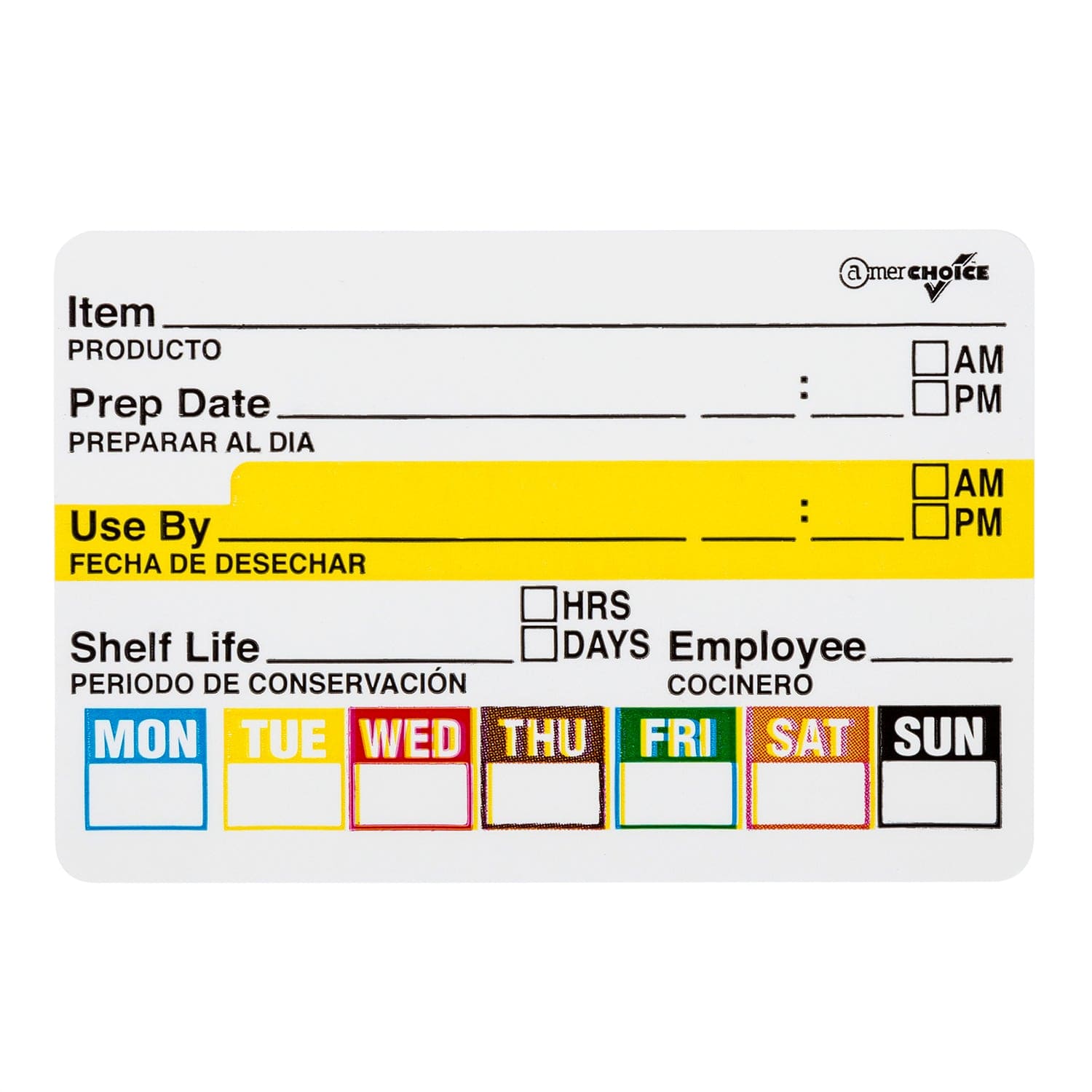AmerCareRoyal Back of the House/Labels and Dispensers 2" x 3" Food Rotation Labels, Case of 12,000