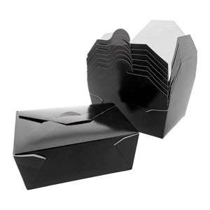 CiboWares.com Take-Out/Dine-In/Take Out Containers/Take-Out Food Boxes Case of 300 #8 Black 6