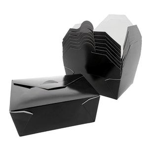 CiboWares.com Take-Out/Dine-In/Take Out Containers/Take-Out Food Boxes Case of 300 #8 Black 6