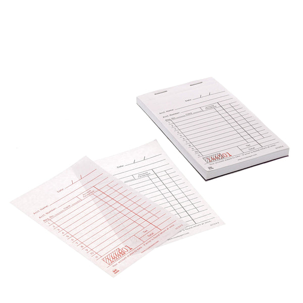 CiboWares.com POS Supplies/Guest Checks and Order Pads/Multiple Copy White Carbon Sales Books-2 Part Booked, 10 & 100 Books