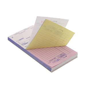 CiboWares.com POS Supplies/Guest Checks and Order Pads/Multiple Copy White Carbonless Delivery Forms-3 Part Booked, 10 & 50 Books