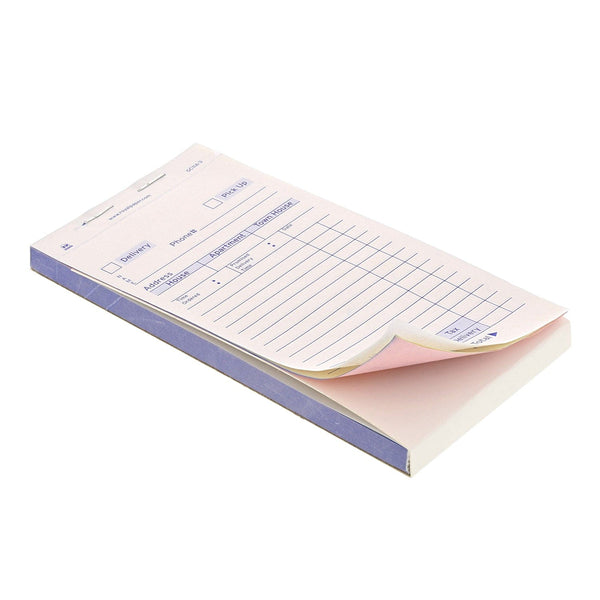 CiboWares.com POS Supplies/Guest Checks and Order Pads/Multiple Copy White Carbonless Delivery Forms-3 Part Booked, 10 & 50 Books