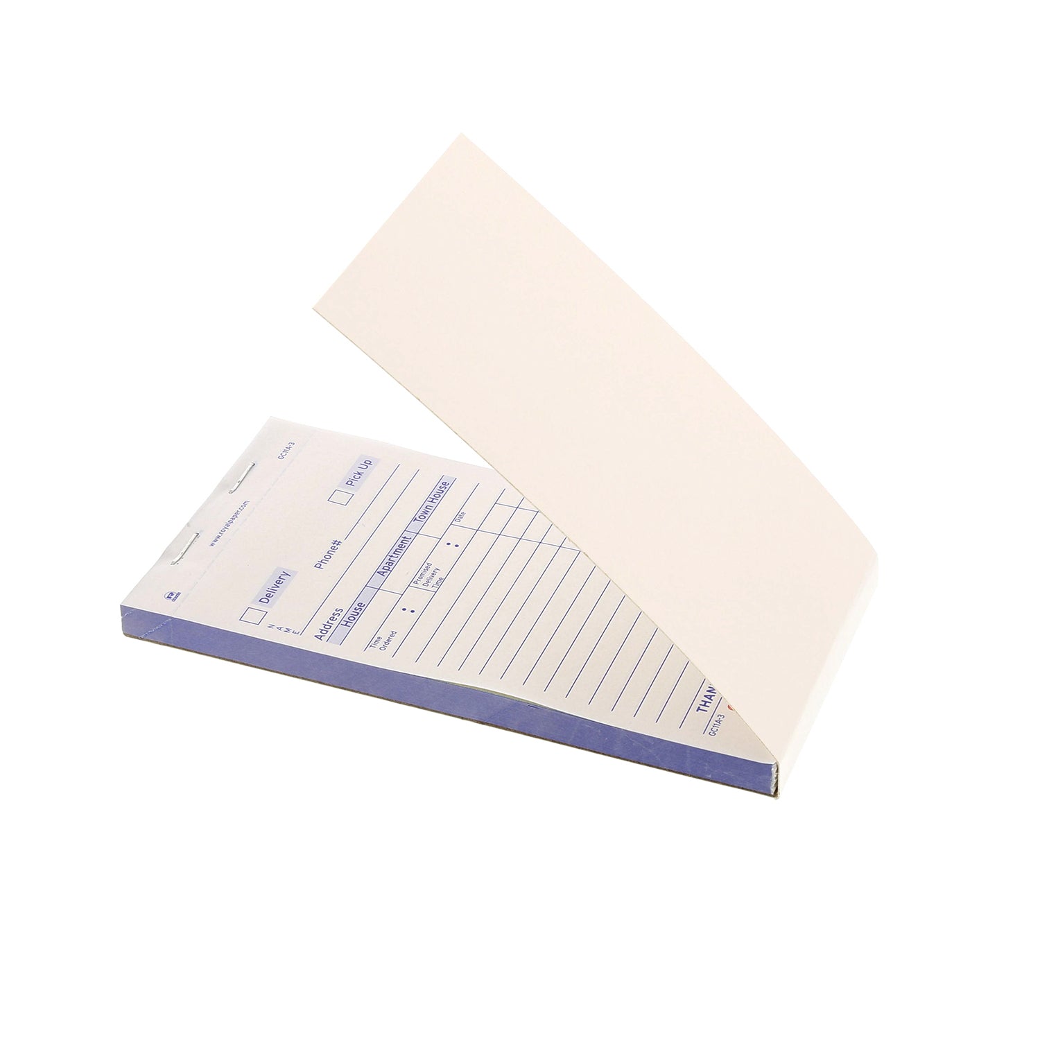 CiboWares.com POS Supplies/Guest Checks and Order Pads/Multiple Copy White Carbonless Delivery Forms-3 Part Booked, 10 & 50 Books