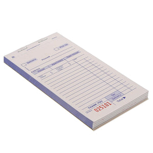 CiboWares.com POS Supplies/Guest Checks and Order Pads/Multiple Copy White Carbonless Delivery Forms-3 Part Booked, 10 & 50 Books