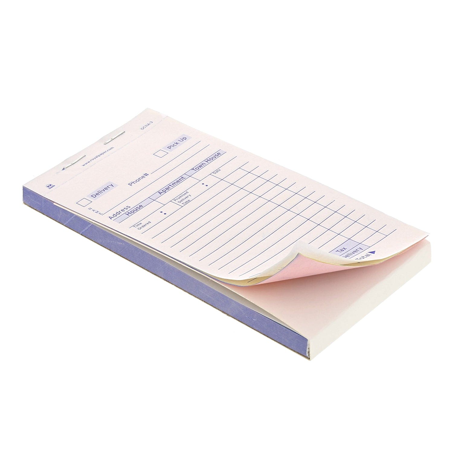 CiboWares.com POS Supplies/Guest Checks and Order Pads/Multiple Copy White Carbonless Delivery Forms-3 Part Booked, 10 & 50 Books